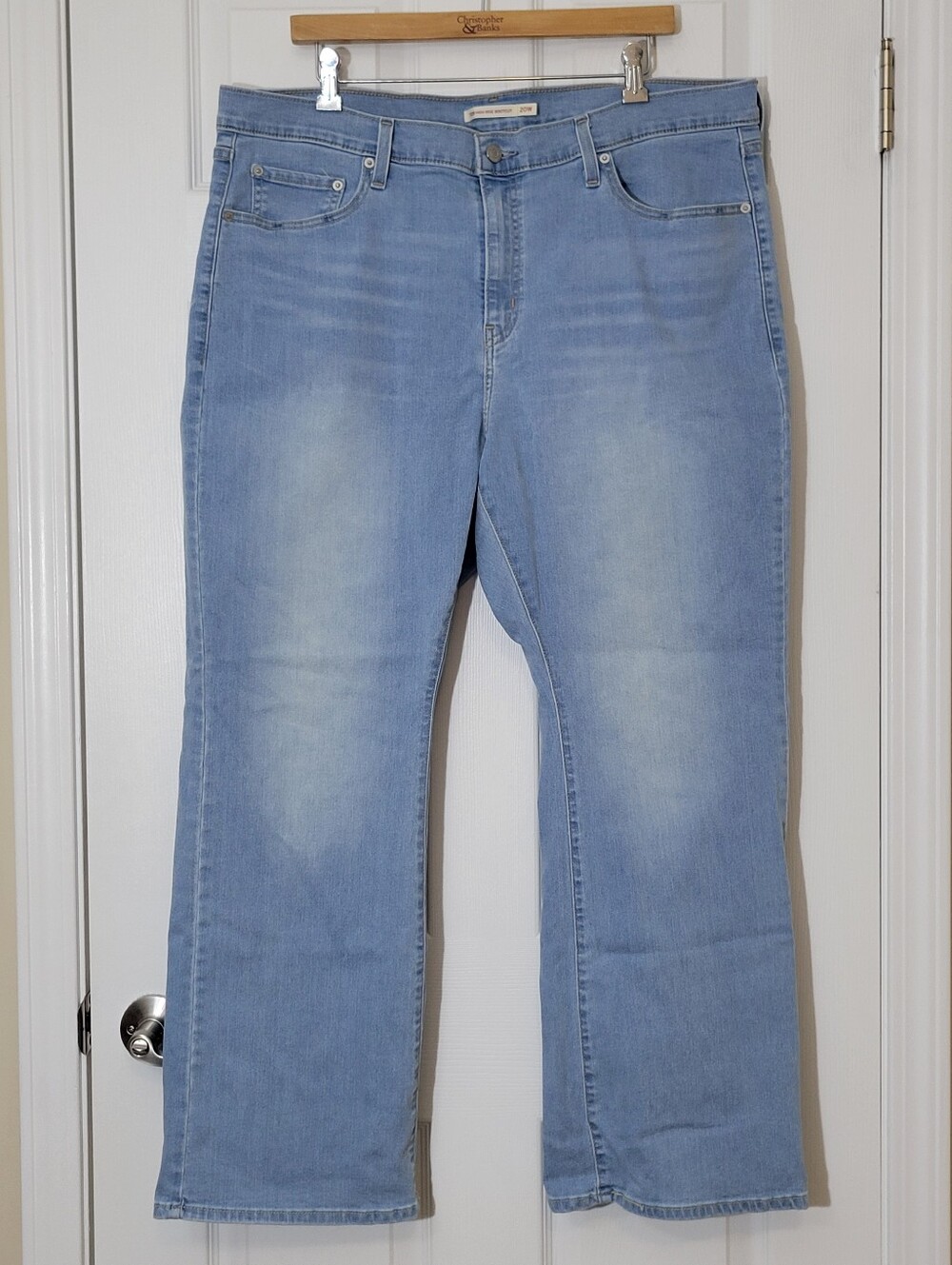 Levi's 725 High Rise Light Wash Bootcut Jeans Plus Size 20 20W